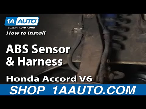 How To Install Replace ABS Sensor and Harness Honda Accord Odyssey Acura CL 1AAuto.com