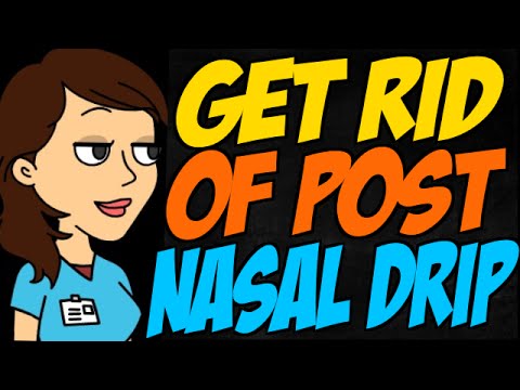 how to eliminate post nasal drip