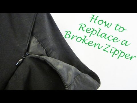 how to fix broken zipper