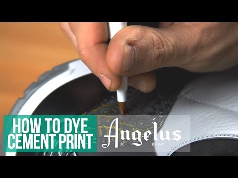 how to dye cement