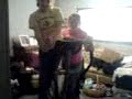 Katelyn and Kristen on an Eliptical machine