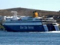DEPARTURE OF BLUE STAR ITHAKI FROM ERMOUPOLI AT 5/10/2008