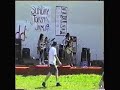 martian green , the bombastic overlords of glam metal performs the opening number of their toast and jam set at university of washington 1991. blowin doors and speakers
