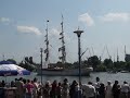 Sailing ships \"Europa\" and \"Lord Nelson\" in Szczecin