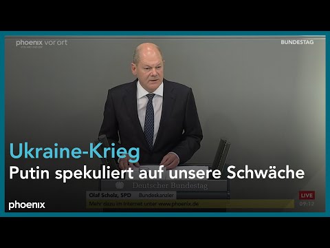 Regierungserklrung von Olaf Scholz, Bundeskanzler, zum ...