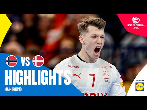 EHF Euro 2024| Noruega 23-29 Dinamarca (Main Round, Resumo)