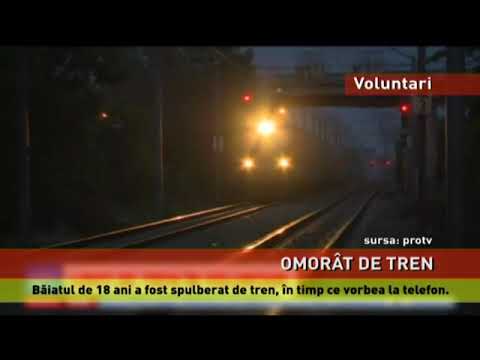 Băiat spulberat de tren, în Voluntari