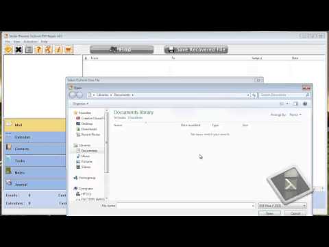 how to recover outlook pst file