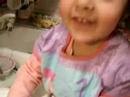 Lonely baby does dishes