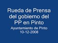 Rueda de prensa Gobierno de Pinto (2ª parte)