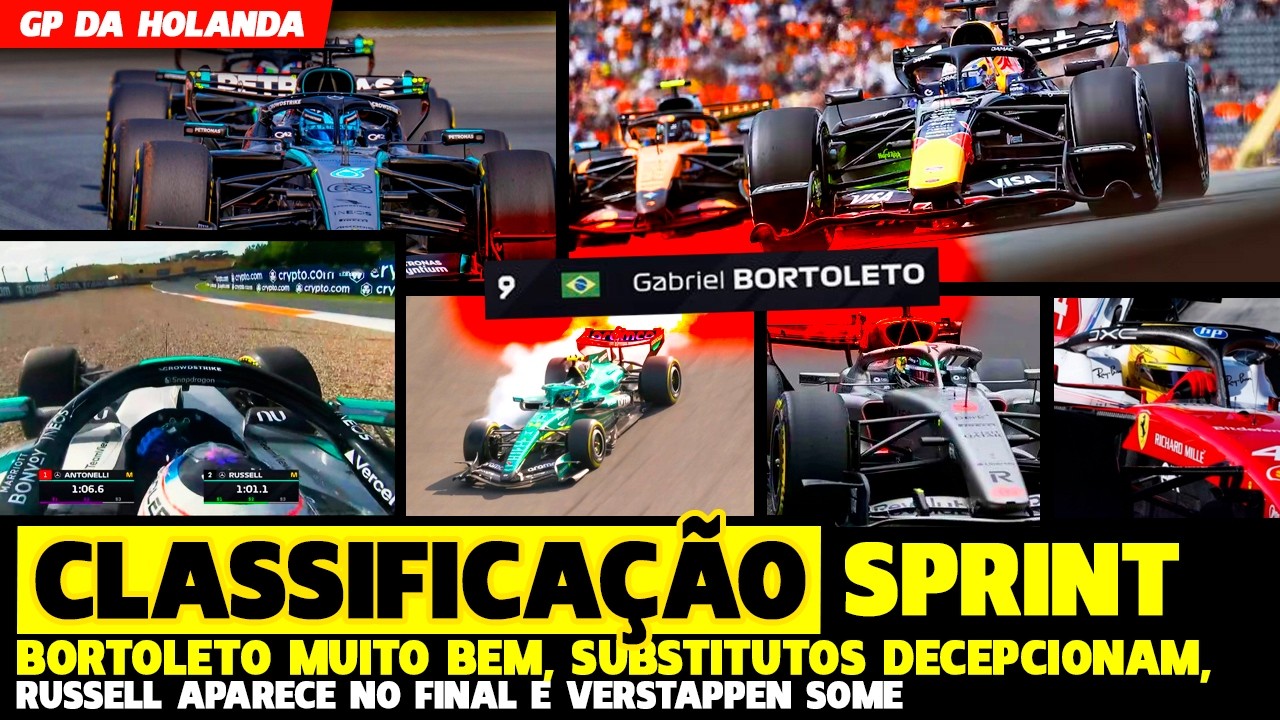 🚨CLASSIFICAÇÃO SPRINT: BORTOLETO MUITO BEM, VERSTAPPEN SOME E RUSSELL SURPREENDE| FÓRMULA 1 2026