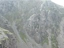 View of Chockstone Ridge in Birkness Coombe, from High Stile