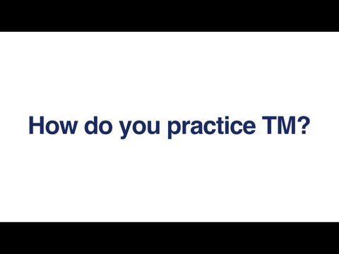 how to practice tm meditation