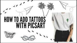 TUMBLR EDITING: How to add tattoos with picsart