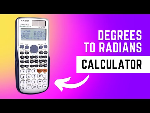 how to change radians to degrees