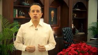 El gobernador Carlos Joaquín González envía mensaje a los quintanarroenses.