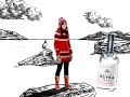 Water into Reyka Vodka