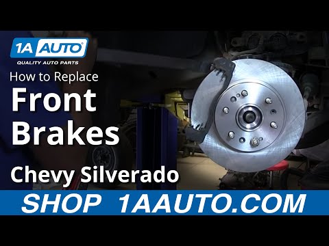 How To install Replace Do a Front Disc Brake Job 2007-13 Chevy Silverado GMC Sierra 4×4