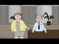 watch as tim faces scrutiny from the security guard. 