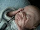 maddox on mommy's lap.