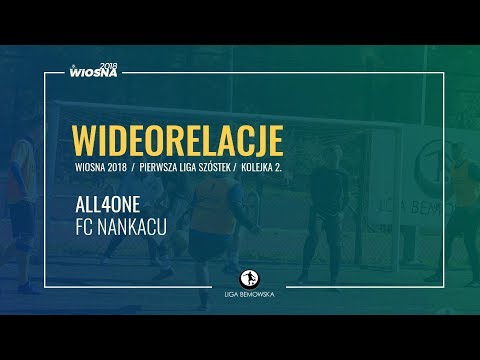 LIGA BEMOWSKA / WIOSNA 2018 / KOLEJKA 2. / ALL$ONE - FC NANKACU LIGA BEMOWSKA / WIOSNA 2018 / KOLEJKA 2. / ALL$ONE - FC NANKACU