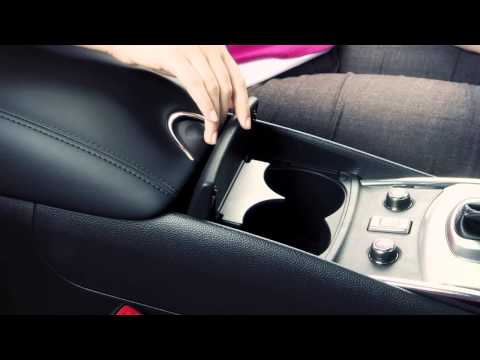 2013 Infiniti G Coupe/Convertible – Accessing Front Cup Holders