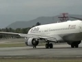Continental 767-400ER Landing and take off in MHLM, San Pedro Sula