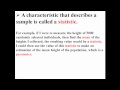 Parameters, Statistics, and Sampling Error