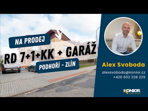 Video Prodej rodinného domu 180 m², pozemek 380 m² Zlín - Prštné