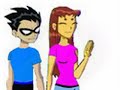 robin and starfire - everytime we touch