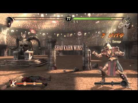 how to beat shao kahn mk ps vita