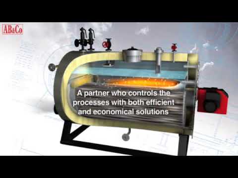 steam boiler animation - The video shows the working principle of a three pass steam boiler from the boilermaker AB&CO · TT BOILERS in Denmark. This is also a short introduction of t...