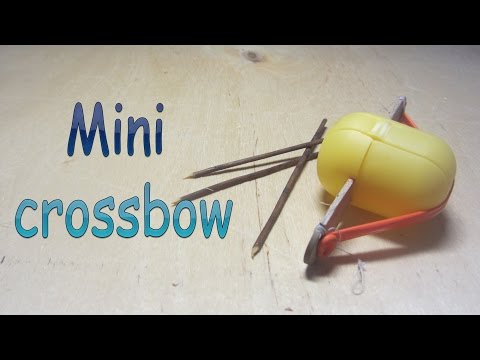 Мини арбалет из палочек