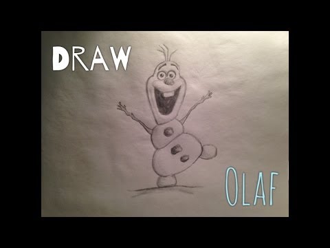 how to draw olaf