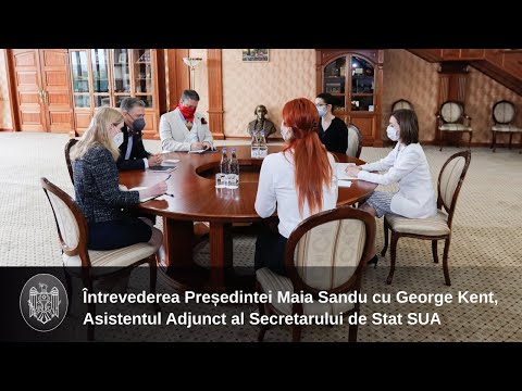Președintele Maia Sandu a discutat cu Adjunctul Asistentului Secretarului de Stat al SUA, George Kent