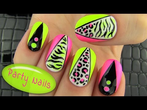 Nail - Party Nails - Nail Art Collaboration with Janelle -https://www.youtube.com/user/elleandish (Amazing Nail Artist) Party nails! Nail art tutorial for a party. ...