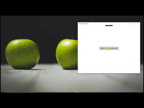 Change desktop background using UWP