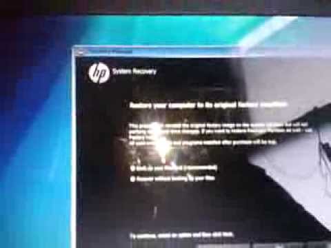 how to hp laptop recovery