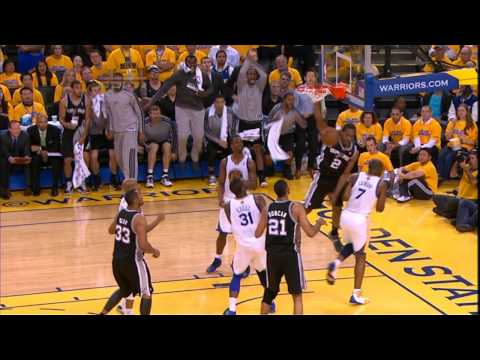 Kawhi Leonard Follows His Shot for the Smash