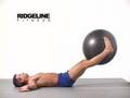 20 Swiss Ball Leg Lifts