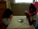 zoe and kaley have a tea party with actual tea from china