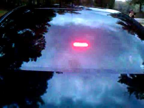 Police Dodge Charger Rear Window