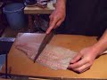 Japanese knife skills; Fileting a flat fish Japanese knife skills; Fileting a flat fish