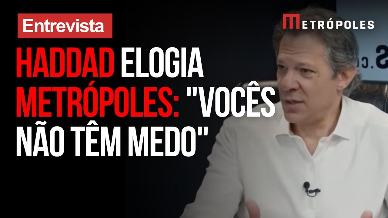 Haddad sobre Metrópoles: "Vocês não têm medo de dar nome aos bois"