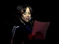 rosie perez reads an excerpt from moveon's new book it takes a nation at the book launch event at crobar in new york, 8/24/06. for more information visit http://civic.moveon.org/ittakesanation. camera / editor: brian branigan.