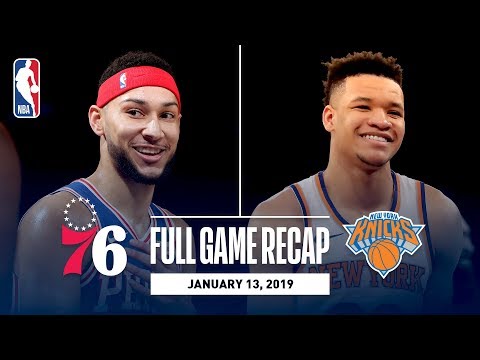 Video: Full Game Recap: 76ers vs Knicks | Ben Simmons Records First 20-20 Game