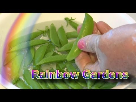 how to cut snap peas