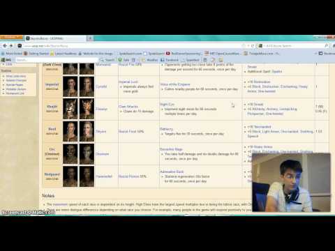 how to decide what race to be in skyrim