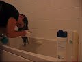 Long Nail Video: Washing My Hair!  singing a little bit :-) I don't wash my hair in the shower because I don't like water in my eyes (LOL I'm such a baby!)