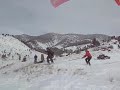 Ski launched paragliding Bozeman, MT